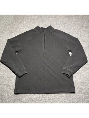 Public Rec Pullover Mens Large Weekend Half Zip Long Sleeve Stretch Pima Cotton